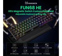 Akko MonsGeek FUN68 HE Magnetic Keyboard 65% Rapid Trigger 0.005mm 8K ARGB Mechanical Gaming Custom Keyboard for Pc Gamer Esport White Wired 2