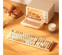 Akko MonsGeek MG108B Bun Wonderland Wireless Mechanical Keyboard MOG Profile RGB 108 Keys Full Size Hot Swap USB / 2.4G / BT 5.0 Piggy Party