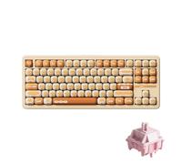 Akko TAC87 Bun Wonderland Gaming Keyboard Hot-Swappable Tri-Mode Mechanical Keyboard with PBT MOG Profile Keycaps, Stellar Rose Switch