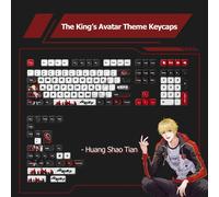 Akko The king's Avatar Theme Keycap Set MOA Profile PBT Dye-sublimation 137-Key Anime Characters Keycaps for Mechanical Keyboard Su Mu Cheng