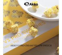 AKKO V3 Pro Cream Yellow Switches, mechanisch, 5-Pin, linear, MX-Stem, 50g - 45 Stück