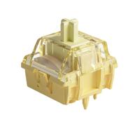 Akko V5 Creamy Yellow Keyboard Switch with LED Diffuser for Mechanical Gaming Keyboard, 5-Pin 50gf, Linear Lubed Switches MX Key Switches (45pcs)
