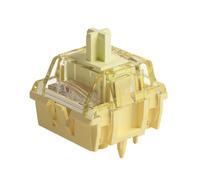 Akko V5 Creamy Yellow Keyboard Switch with LED Diffuser for Mechanical Gaming Keyboard, 5-Pin 50gf Linear Lubed Switches (45pcs)