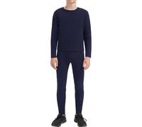 AKKQHH Kids Thermal Base Layer Set Winter Underwear Skins for Boys Long Sleeve Top and Long Johns Bottoms Suit Navy Blue
