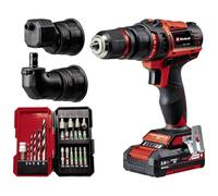 Akku-Bohrschrauber-Set TE-CD 18/45 3X-Li +22, 18Volt (Rot/Schwarz, Li-Ion-Akku 2,0Ah, 22-teiliges Zubehör)