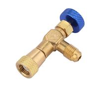 AKLOSIPY 1/4'' Control Valve with Durable Brass Design for Minimizing Refrigerant Loss During R22 Charging Service