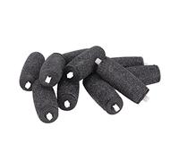 AKLOSIPY 10-Pack Replacement Heads for Foot File Grinding Tool, Curved Pedicure Rollers to Hard Rough Dead Skin, Fits Most Standard Foot Files - Washable &