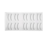 AKLOSIPY 10 Pairs Practice Eyelashes for Eyelash Extension Training, Reusable False Lashes with Self-Adhesive Tape for Mannequin, Short End Middle Design for Novice Grafting Skill