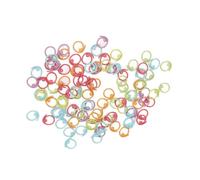 AKLOSIPY 100pcs Colorful Stitch Markers - Multipurpose Metal Crochet Stitch Markers for DIY Crafts, Knitting Accessories, Unique Idea