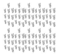 AKLOSIPY 100pcs Cute Cat Shape Clips - Rustproof Metallic for Office, School & Crafting - Slip, Lightweight Design