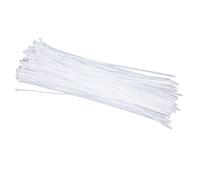 AKLOSIPY 100pcs Duty Cable Ties 250lbs Tensile Strength Extra 600mm Nylon Ties for Indoor Outdoor Cord Management White (600mm)