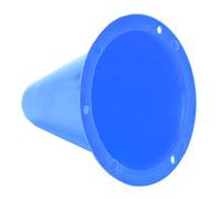 AKLOSIPY 10pcs 8cm Yellow Soft Soccer Training Cones, PE Plastic Football Markers with Base, Stackable Discs for Drill Boundaries, Field Equipment for Coaching and Practice (Blue)