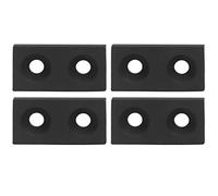 AKLOSIPY 10Pcs Aluminum Alloy End Cover Double Hole Plate for CNC Machines & 3D Printers - Easy Install & Quality (Black)