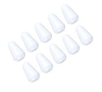 AKLOSIPY 10Pcs Guitar Pickup Selector Switch Tips Premium Plastic for 3-Way & 5-Way Knobs Universal Electric Guitar Accessories (White)