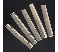 AKLOSIPY 10Pcs Professional Hairdressing Comb Set with -Engraved & Imperial Measure Scale - Tapered Tail Wide-Tooth Fine-Tooth Barber Styling Cutting Combs for Salon Haircutting Coloring (comb)