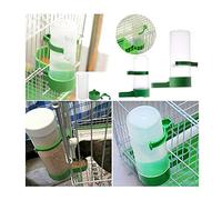 AKLOSIPY 10PCS Round Plastic Automatic Bird Waterer Bottle for Parakeets Finches Canaries Chickens - -Duty Poultry Drinking Container with Stainless Steel Valve & Mounting Clip - HDPE