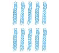 AKLOSIPY 10Pcs Spiral Binding Coil Set - 31mm Inner Diameter, 30-Hole/Binding Spine Comb for Educational Activity Books, Teacher Resources, and Sensory Learning Materials (Blue)