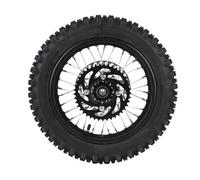 AKLOSIPY 12 Inch Rear Wheel Assembly 80/100-12 3.00-12 Rear Wheel Rim Tire Brake Rotor Sprocket Assembly with 190mm Brake Disc 420 41T Sprocket for 110ml 125ml Off Road Motorcycles