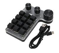 AKLOSIPY 12 Keys Mechanical Keyboard Programmable Macro Keypad with 3 Customizable Knobs for MacOS - DIY Gaming Office Streaming Control