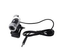 AKLOSIPY 12M Clip on Webcam HD 360 Rotating with Built-in for PC Red USB 2.0 Camera for PC Video Calling Web Camera Compatible with A9 Algorithm (Silver)