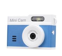 AKLOSIPY 12MP Digital Keychain Camera with HD Screen, Real Time Preview, 1080P Video, LED Fill Light, Li Ion Battery, Supports 128G Card, Type C Charging, Ideal for Outings and Cycling (White Blue)