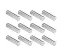 AKLOSIPY 12PCS Pickup Magnet Slug Rod Set for Electric Guitar Replacement Metal Magnetic Columns Compatible with Various Pickups (Silver)