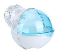 AKLOSIPY 13cm Clear Pet Bathroom for Hamsters &, Litter Containment, Easy, & Fun Design (Blue)