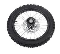 AKLOSIPY 14 Inch Front Wheel Assembly 60/100-14 2.5-14 Tire Inner Tube Kit with 12mm Axle & 190mm Brake Rotor for 110mL 125mL Dirt Bikes
