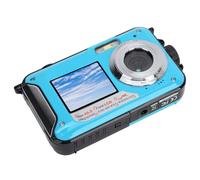 AKLOSIPY 2.7K Dual Screen Underwater Camera with 48MP, 16X Zoom and 11FT for Snorkeling and Diving - Compact and Travel-Friendly (Blue)