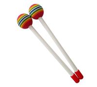 AKLOSIPY 2 Pcs Bright Color Kids Drumsticks - Plastic Hand Percussion for Music Education & Entertainment (Thin)