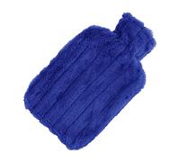 AKLOSIPY 2000ML High-Density Injection Rubber Hot Bottle with Removable Knitted Cover for Comfort and, Dark Gray (Dark Blue)