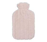 AKLOSIPY 2000ML High-Density Injection Rubber Hot Bottle with Removable Knitted Cover for Comfort and, Dark Gray (Apricot Color)