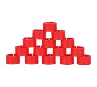 AKLOSIPY 200Pcs Red Poultry Leg Clamp/Holder for Easy Identification, Training Tool with 10mm Size, Reusable and Lightweight (8mm red wordless ring)