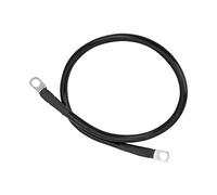 AKLOSIPY 23.6in Ground Wire 4AWG 25mm2 150A High Toughness Earth Cable for Battery Inverter and Holder, Red (B (black))