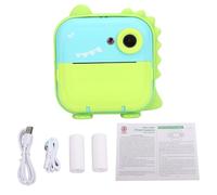 AKLOSIPY 24MP Kids Instant Print Camera for Children, Video Camera for Children, Designed to Ignite Creativity 2 4 Inch HD Display, AI Functionalities for Smart Experience Kids Instant (Green+Blue)