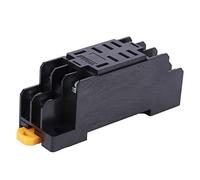 AKLOSIPY 24V Coil 8-Pin Power Relay with Socket Base - 10-Pack LY2NJ Equivalent Replacement for Automotive Industrial Control HVAC Systems - High-Frequency Switching 10A Loa