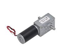 AKLOSIPY 24V Gear Motor DC Speed Reduction Self Locking Dual Shaft Reversible Motor for Automation Systems (15RPM)