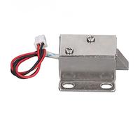 AKLOSIPY 2A Electromagnetic Lock Cabinet Door Drawer Electric Release Assembly - 20kg Holding Force, DC12V, 50x50mm Mount, Low Power 2W, for Vending Machines Lockers Shared Cabinets and (DC12V)