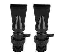 AKLOSIPY 2pcs 360° Rotating Adapter Nozzle for Aquarium Fish with Aeration Port Tube - ABS,