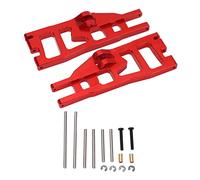 AKLOSIPY 2Pcs Aluminium Alloy RC Front Lower Swing Arm CNC Machined Lightweight for /6 RC Trucks - Upgrade Parts (Red)