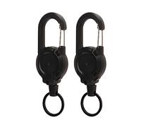 AKLOSIPY 2Pcs Duty Retractable Keychain Th Pull le Elastic Key Holder Rope for Easy A Teles Retractable Badge Holder Kit