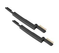AKLOSIPY 2pcs Folding Eye Lash Brow Comb - -Sided Stainless Steel Eyelash Separator & Eyebrow Grooming Brush with Locking Hinge, Portable Metal Teeth for Mascara Cleanup, Travel Makeup