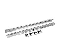 AKLOSIPY 2pcs SBR16-750mm Linear Slide Rail Shaft with Bearing Blocks for CNC Routers and Mills, Aluminum Alloy