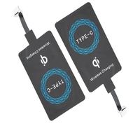AKLOSIPY 2PCS Type C Receiver Adapter Induction Sticker for Note 20 Phones Portable Charging Patch Converter Accessory