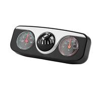 AKLOSIPY 3 in Car Mount Navigation Hygrometer - Analog Magnetic Direction Finder with Temperature & Humidity Readings for Cars Trucks SUVs RVs - Compact Dashboard Weather with Tilt and