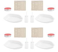 AKLOSIPY 4-Pack Candle-Powered Steam Boat Science Kit for Kids Ages 8-14 - DIY Physics Experiment Learning Toy with Stainless Steel Boiler, ABS Hull, and STEM Activity - Safe Educational