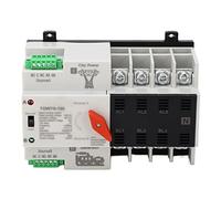 AKLOSIPY 4P Double Power Automatic Transfer Switch - PC Cover Electrical Selector for Hospitals, Banks, and Infrastructure 400V AC (63A)