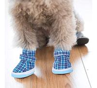 AKLOSIPY 4Pcs e Non-Slip Pet Dog Sneakers - Soft, Breathable, Stylish Shoes for Seasons (4)