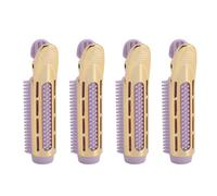 AKLOSIPY 4pcs Volumizing Hair Clips for Root, Heat Hollow Out Comb Teeth Hair Clips, High Cranial Top Styling Tool for Fine Thin Curly, No Crease Bangs Clip, (Purple)