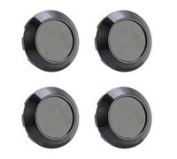 AKLOSIPY 4pcs Wheel Center for 76mm Wheel Hubs - ABS Hub Covers,&,Easy Installation, I-functional, Center Cover,Car Modification Parts,DIY,Vehicle Hub Cover (Black)